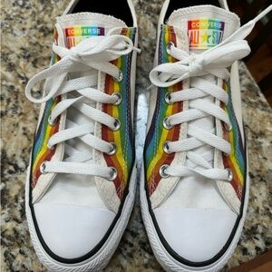 CUSTOM PRIDE LOW TOP CONVERSE - SIZE 9 WOMEN’S